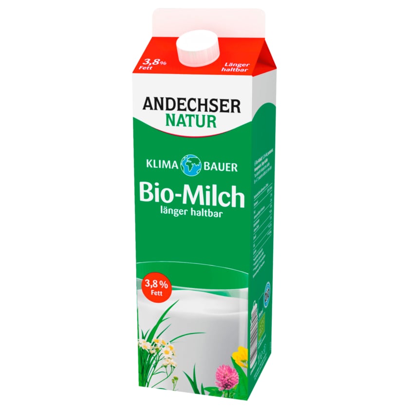 Andechser Natur Bio-Vollmilch 3,8% länger haltbar 1l